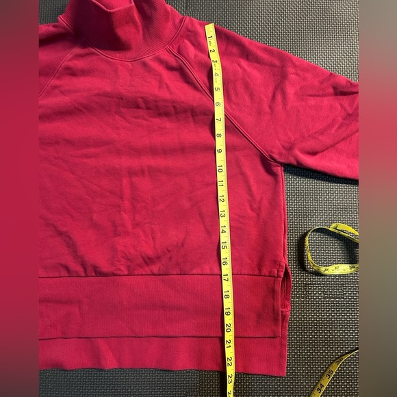 CALIA by Carrie Underwood Women's French Terry Mock Neck Pullover Red Small - Picture 7 of 7